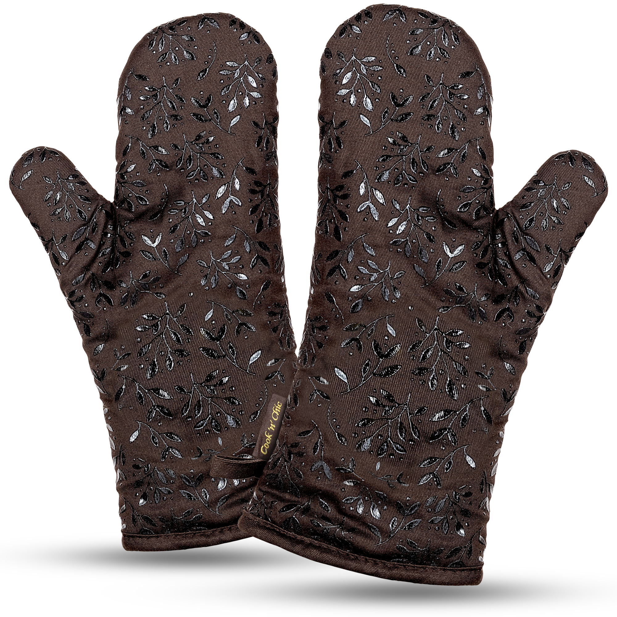 しあわせな選択 meets COMFORT KITCHEN GLOVE/GRN Buy Oven Mitts Set of 2 (Choco/Gold) at Cook'n'Chic®