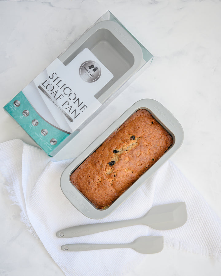 cook 'n' chic premium professional non-stick reusable quick release easy to clean silicone cake loaf pan made of genuine siliconePRIME