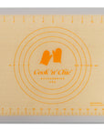 cook'n'chic® premium professional non-stick reusable quick release easy to clean eco friendly silicone dough pastry pasteleria baking mat made of genuine siliconePRIME™ and fiberglass