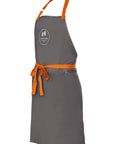 cook'n'chic® premium professional reusable durable washable easy to clean cotton essential chef bib cooking baking painting grilling apron apparel