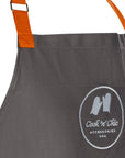 cook'n'chic® premium professional reusable durable washable easy to clean cotton essential chef bib cooking baking painting grilling apron apparel