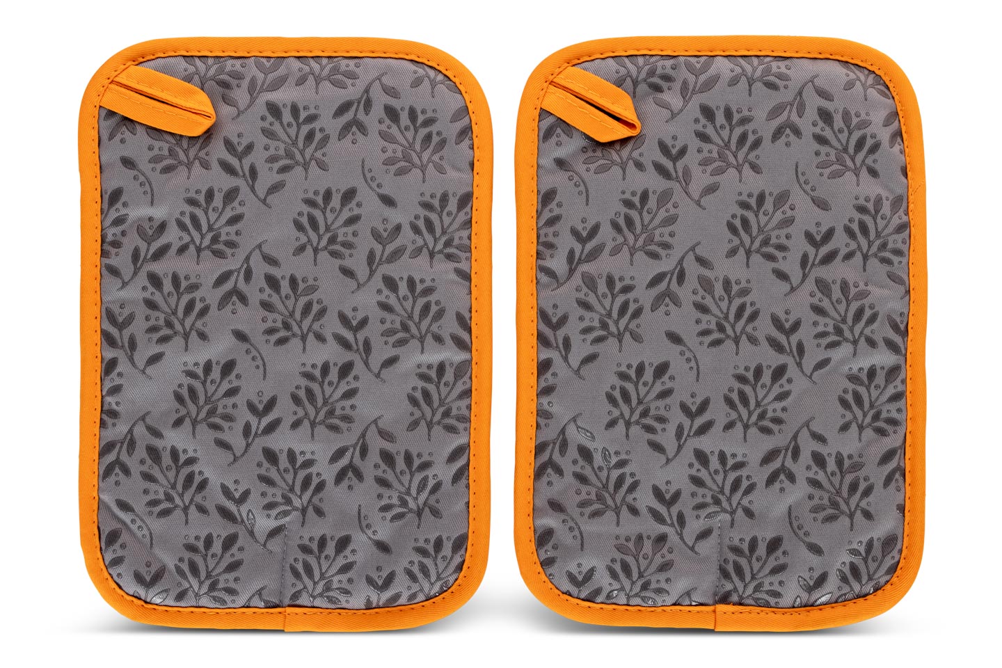 2 Pack Cotton Pot Holders – Heat Resistant Kitchen Oven Mitts & Trivets – Multicolor Classic Style For Baking & Cooking