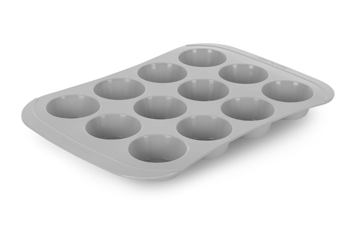 Cook's Essentials Set of (2) 12-Cup Silicone Muffin Pans