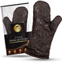 Oven Mitts Set of 2 (Choco/Gold)