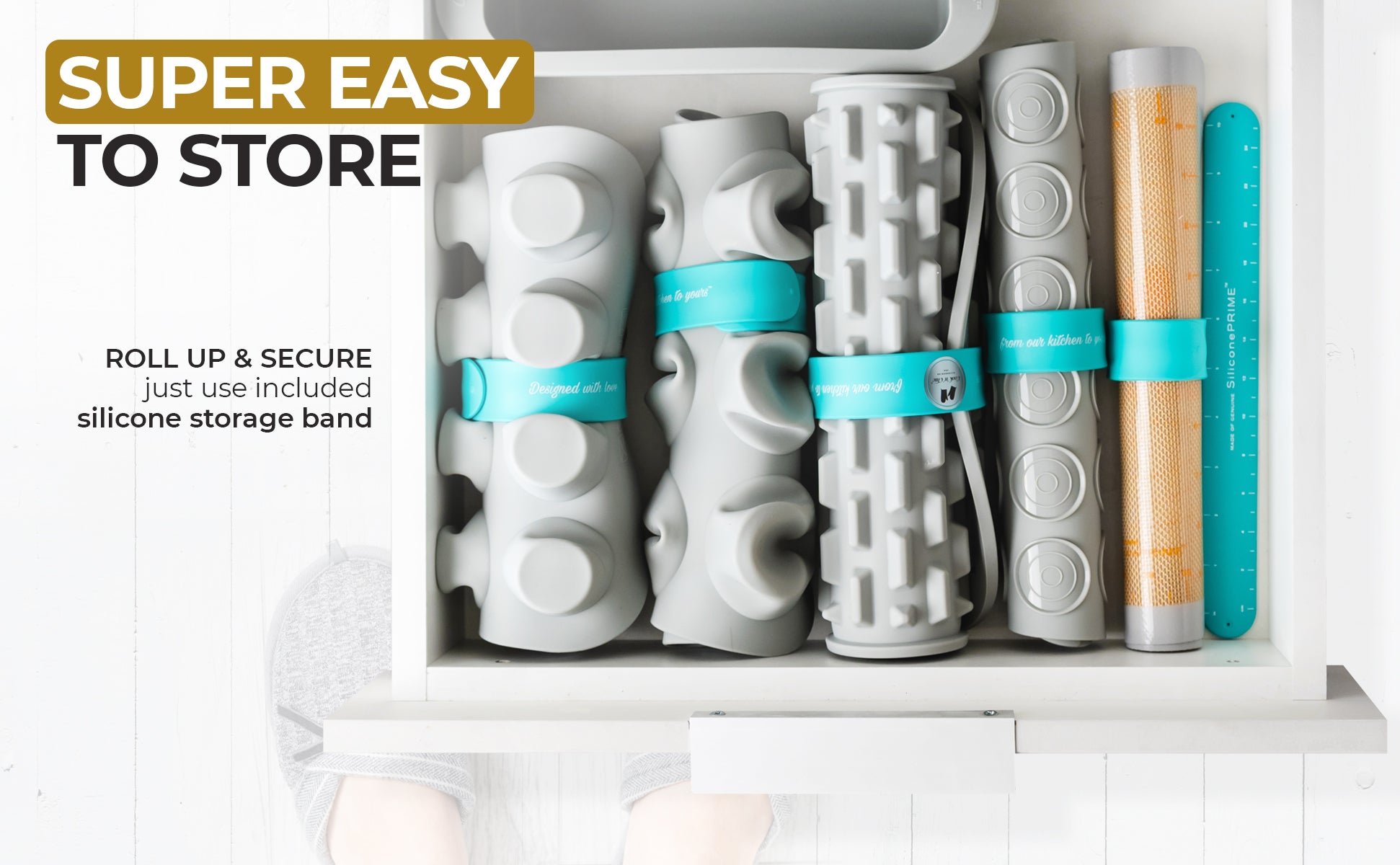 Silicone Storage Band - Keep Your Kitchen Organized | Cook'n'Chic®