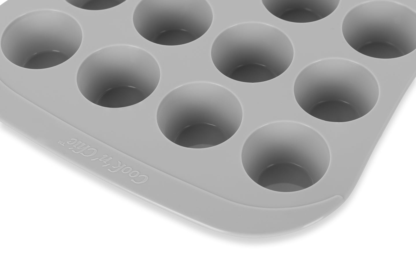 cook'n'chic® premium professional non-stick reusable quick release easy to clean eco friendly durable silicone cupcake muffin pan made of genuine siliconePRIME™