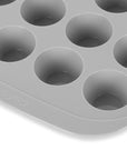 cook'n'chic® premium professional non-stick reusable quick release easy to clean eco friendly durable silicone cupcake muffin pan made of genuine siliconePRIME™