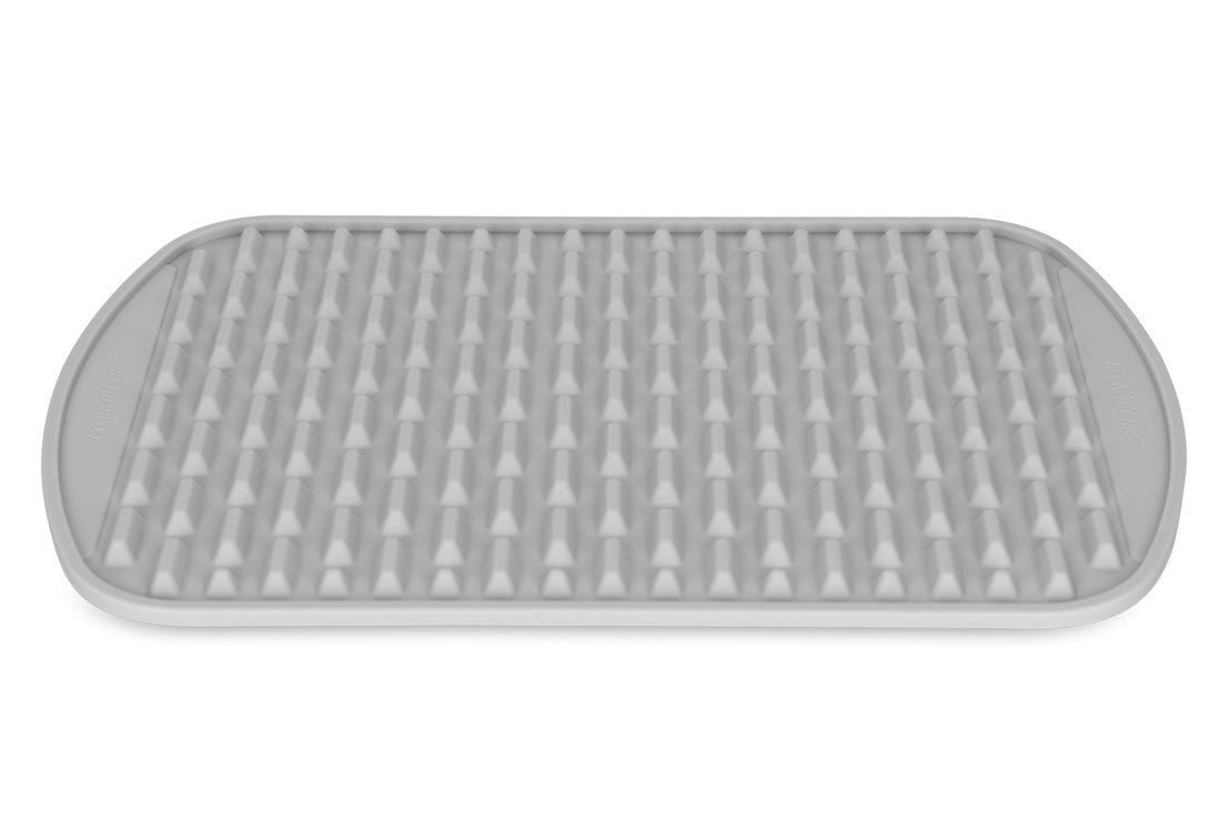 2 Pcs Rubber Dish Drainer Mat Countertop Silicone Drying Mat