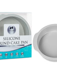 cook'n'chic® premium professional non-stick reusable quick release easy to clean durable silicone round cake pan made of genuine siliconePRIME™