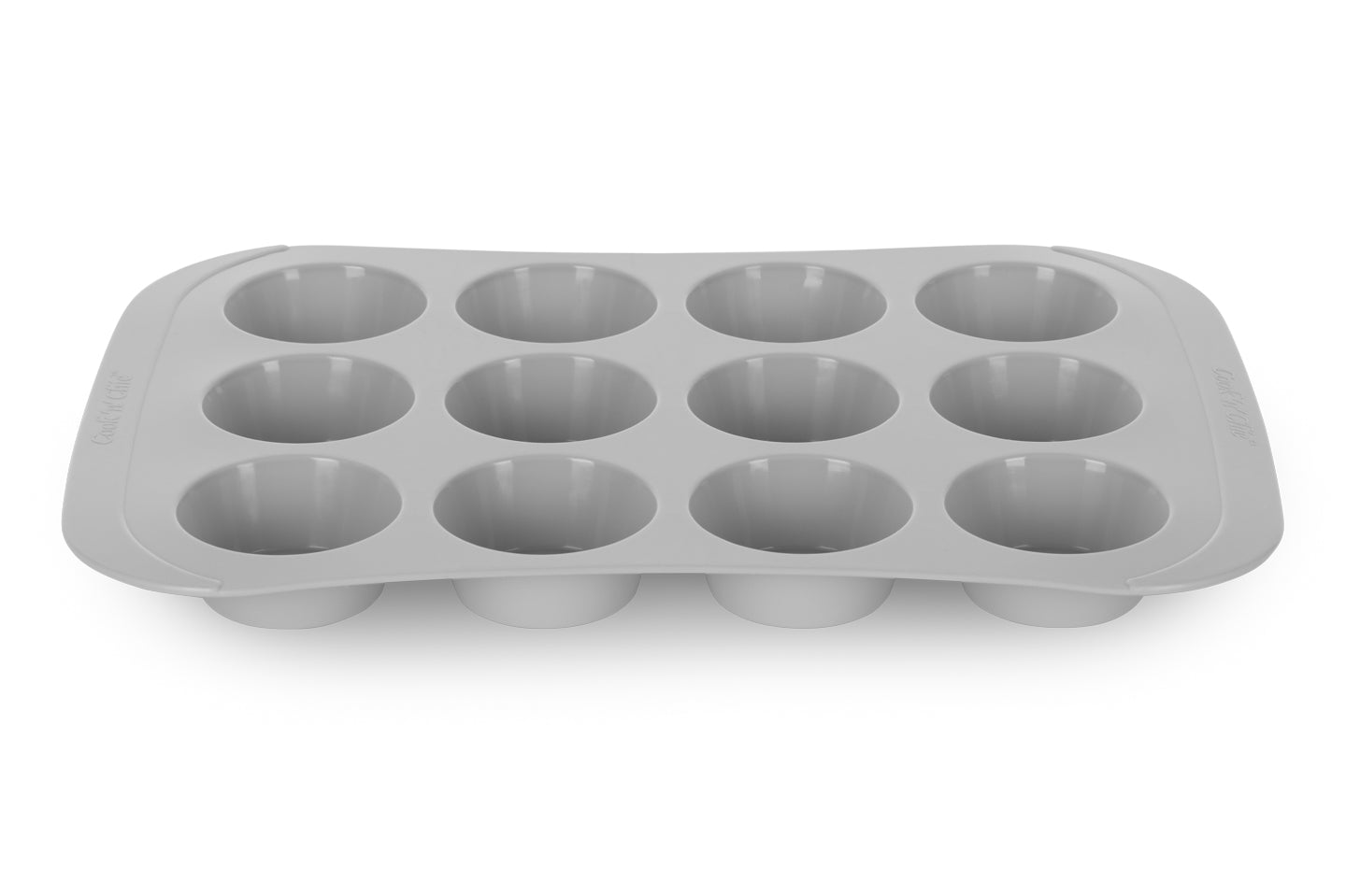 cook&#39;n&#39;chic® premium professional non-stick reusable quick release easy to clean eco friendly durable silicone cupcake muffin pan made of genuine siliconePRIME™