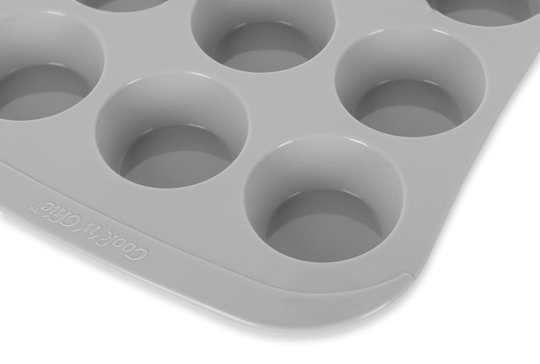 12-Cavity Metal-Reinforced Silicone Muffin Pan by Celebrate It®