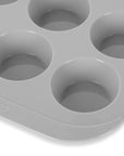 cook'n'chic® premium professional non-stick reusable quick release easy to clean eco friendly durable silicone cupcake muffin pan made of genuine siliconePRIME™