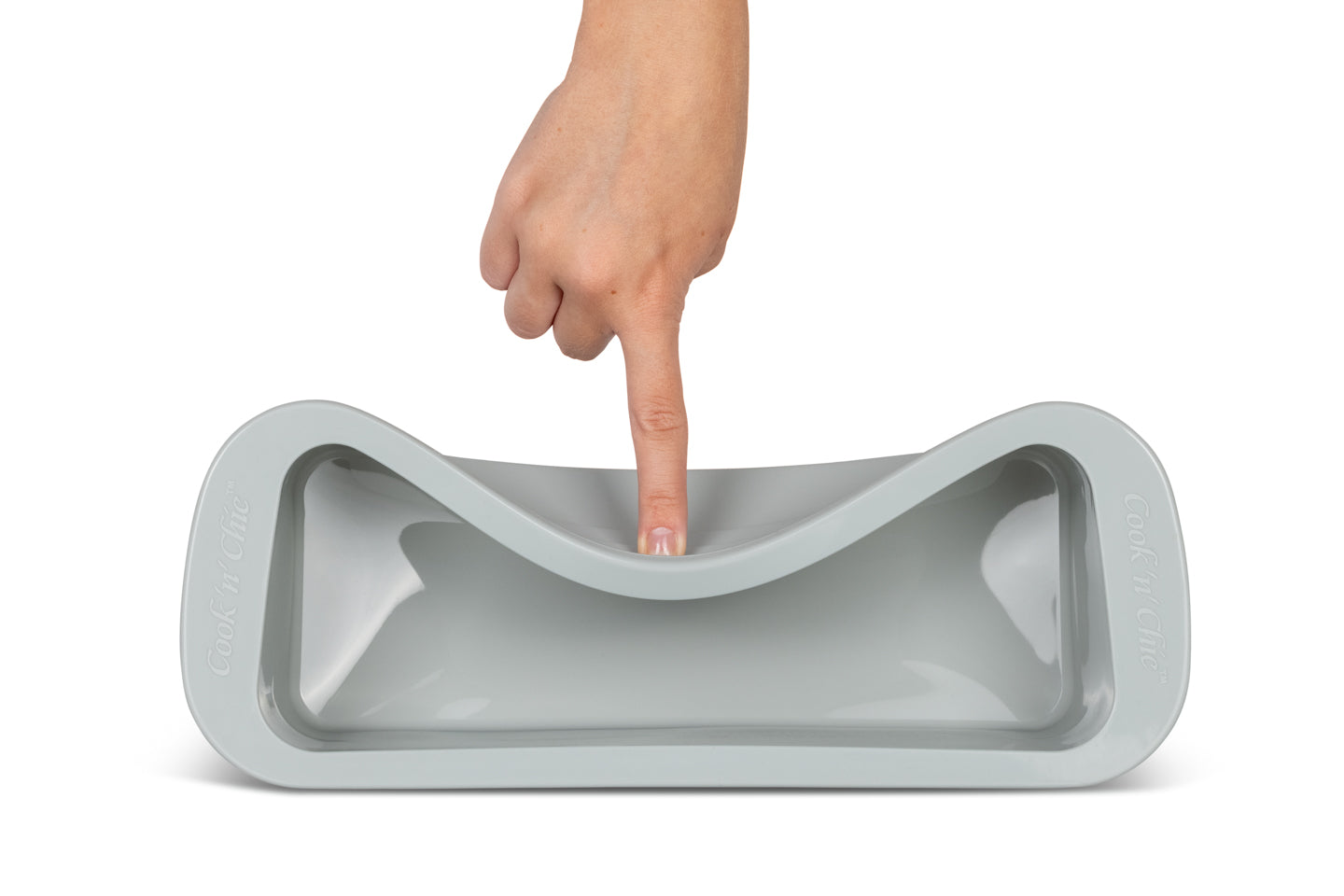 cook'n'chic® premium professional non-stick reusable quick release easy to clean durable silicone cake loaf pan made of genuine siliconePRIME™